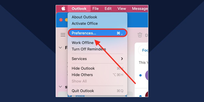 From its menu bar, choose ‘Preferences