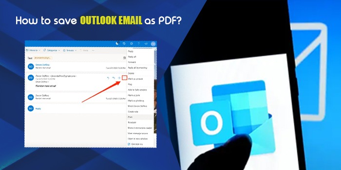 How to Save Outlook Email as PDF