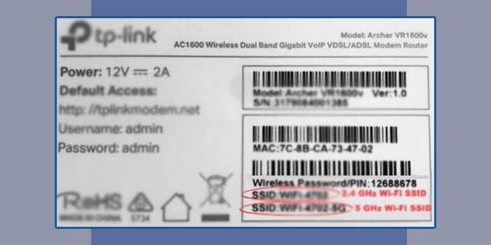 check your SSID info on your router
