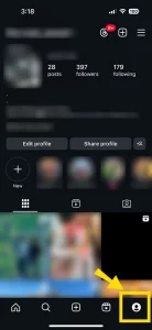 Head on towards your Profile.