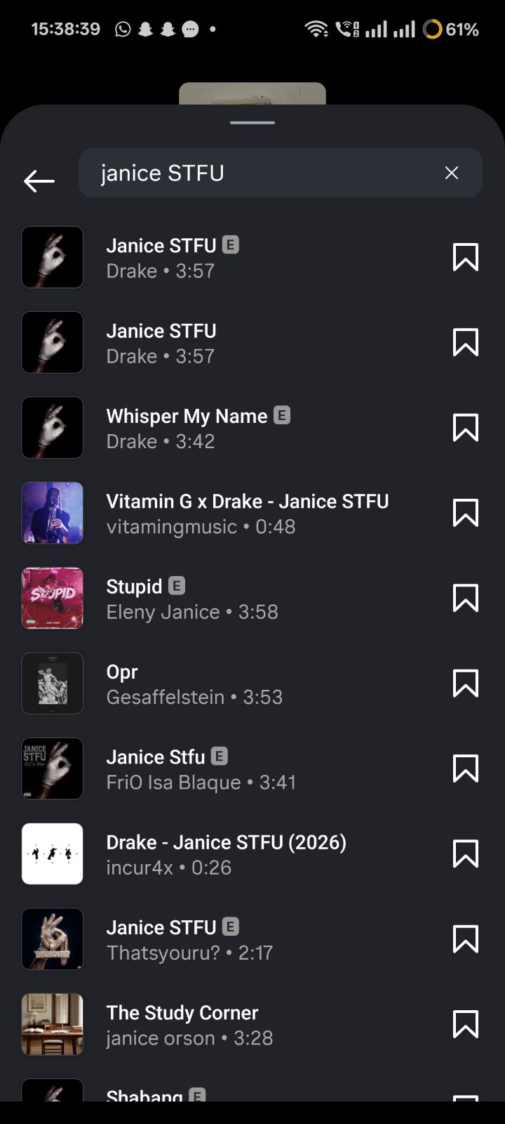 Instagram music sticker showing the correct song when the exact title is typed