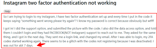 There seems to be a glitch with the codes not registering because I was deactivated. I was out for about 7 days